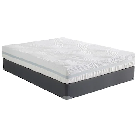 Full 9" Plush Gel Memory Foam Mattress and 9" Wood Foundation